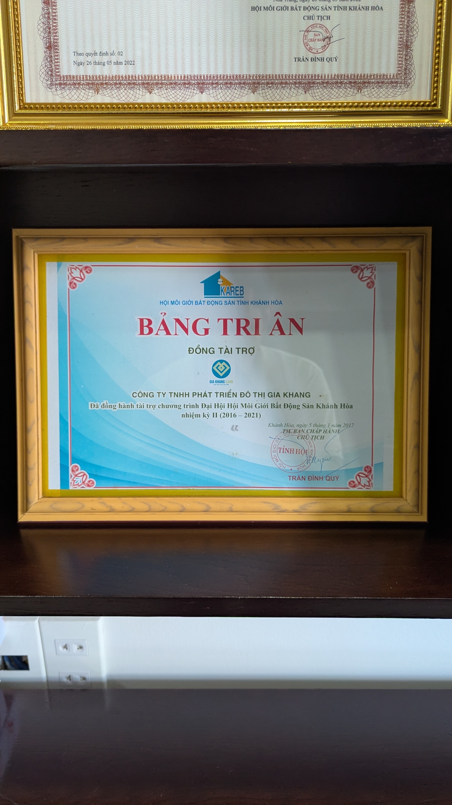 HOẠT ĐỘNG TÀI TRỢ HỘI MÔI GIỚI BĐS KHÁNH HÒA NĂM 2017